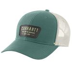 Carhartt Canvas mesh Back Crafted Patch Cap, Slate Green, One Size