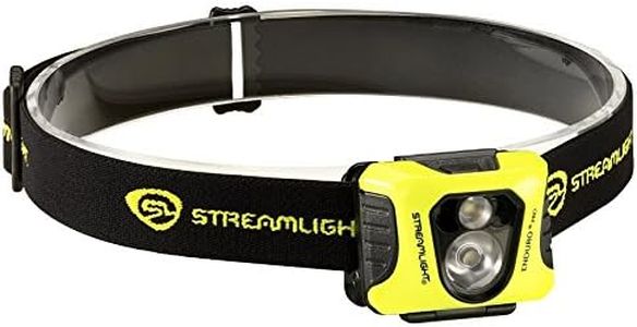 Streamlight 61421 Enduro Pro Headlamp with Alkaline Batteries, Headstrap White/Red LEDs Box Yellow