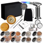 RoseFlower Whiskey Smoker Kit, Cocktail Smoker Kits for Whiskey, Drinks, Bourbon, Steak, Fish and Cheese - Infused Fruity Smoke Flavor - Gift Sets for Wine Lover - Home/Garden/Barbecue