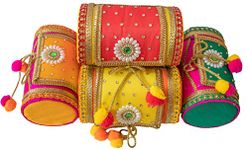 JAIPUR ACE Decorative Cash Box, Shagun Box, Gift Box, Jewellery Box,Bangel box, Money Box Envelop Wedding Gift Assorted Color (Pack of 5)