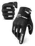 INBIKE Breathable Motorcycle Gloves Men Motorbike Riding Touchscreen Hard Knuckle TPR Palm Pad