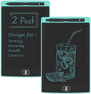 [2 Pack] LCD Writing Tablet,TIQUS 8.5 Inch Electronic Writing Board with Memory Lock Button, Environment Friendly Drawing Pad for Adults, [Light Blue]