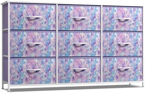 Sorbus Kids Dresser with 9 Drawers - Storage Unit Organizer Chest for Clothes - Bedroom, Kids Room, Nursery, & Closet