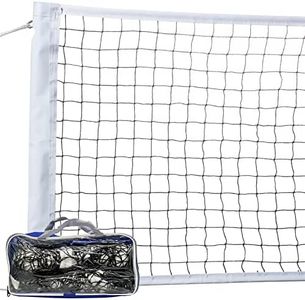 Volleyball Net Outdoor, Heavy Duty Volleyball Net for Backyard, 32 x 3 FT Professional Net with Reinforced Side Tapes for Ground Pool Sports, Portable Replacement Net for Beach (Poles Not Included)