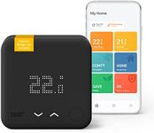 tado° Wired Smart Thermostat - WiFi Add-On Thermostat - Black Edition - For Multizone Control, Digital Heating Management, Save Heating Energy And Costs - Replacement Of Existing Wired Thermostats