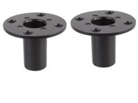 2 x Pulse 35mm metal internal speaker top hat tophat speaker stand pole mount