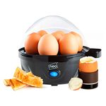 Neo 3 in 1 Durable Kitchen Electric Egg Cooker, Boiler, Poacher Poached Boiled & Omelette Maker Machine Steamer with Timer (Clear Egg)