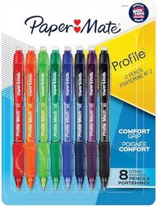 Paper Mate Profile Mech Mechanical Pencil Set, 0.7mm #2 Pencil Lead, Great for Home, School, Office Use, Assorted Barrel Colors, 8 Count