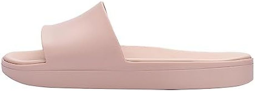 Melissa Next Gen Beach Jelly Slides for Women - Super Soft and Flexible, Stylish Slip-on Vegan Jelly Sandals, Flip Flops with Open Toe Design, Pink, 6