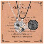 2 PCS Couple Magnetic Necklaces - Valentines Gifts for Him and Her, Girlfriend Gifts Matching Necklace Couples Gifts for Girlfriend | Romantic Couples Necklaces Birthday Christmas Gifts for Girlfriend