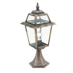 Searchlight New Orleans Black/Gold Finish Outdoor Post, 1524