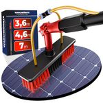 BoomDing telescopic window cleaner water fed | 15FT or 4.6 Meter extendable telescopic | water fed window cleaning pole aluminium | cleaner for solar panels | window cleaning equipment