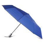 totes Recycled Large InBrella Reverse Close Folding Umbrella with Auto Open/Close Technology, BLUE, 55" Canopy, Clear Bubble Umbrella