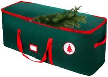 NVRGIUP Large Christmas Tree Storage Bag, Fits Up to 7.5 ft Artificial Disassembled Trees with Durable Handles, Sleek Dual Zipper & Tag Card, Waterproof Tear-proof Holiday Xmas Bags Box for Years Use