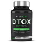 Nutrvized Detox with Matcha Green Tea, Moringa, Gota Kula and Ginger Extract, Support Immunity - 90 capsules - Made in The UK