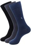 BALENZIA Men’s Formal Socks |Organic Cotton| Men's Socks- Pack of 3 (Free Size)