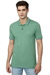 Allen Solly Men's Regular Fit T-Shirt (ASKPCURGFI04455_Green 2XL)