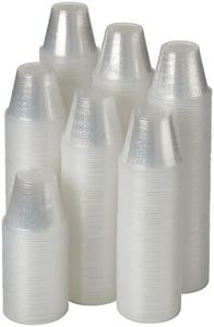 Clear Medicine Cups (1oz) - Pack of 500 - Plastic Disposable Graduated Medicine Cups with Measurements for Accurate Dosage for Medication Mixing Arts & Crafts Mouthwash and More