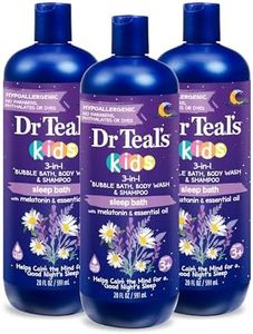 Dr Teal's Kids 3-in-1 Sleep Bath: Bubble Bath, Body Wash & Shampoo with Melatonin & Essential Oil, 20 fl oz (Pack of 3)