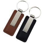 BYHLYH 2 Pack Car Keychain Leather Keyring Key Holder for Men Key Ring Chain Key Fob Hanging Ornament