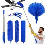 Dusters for Cleaning, Newliton Duster with Extension Pole Microfiber Ceiling Fan Cobweb Duster, Long Duster for High Ceilings Wall Refrigerator Appliance Baseboard Home Furniture Blinds