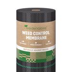 GardenGloss 50m2 Weed Control Membrane (100gsm) - Water Permeable and Tearproof Weed Barrier Fabric - Weed Control Fabric with High UV-Stabilisation (50m x 1m, 1 roll)