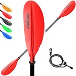 OVERMONT 222cm/87in Double Ended Oars Kayak Paddles Aluminum Alloy Portable Detachable Unsinkable for Inflatable Boat