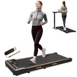 AIRHOT Walking Pad, 2 in 1 Under Desk Treadmill of Compact Space, 2.5HP Quiet Desk Treadmill with Remote Control & LED Display, Portable Treadmill for Home/Office, Installation-Free