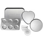 Kids' Complete Oven Pan Set Compatible with Easy Bake Ultimate Oven | Accessories for Cooking Easy Bake Oven Mixes | Includes Cupcake Pan, Circle, Heart & Rectangular Bake Pan & (75) Cupcake Liners