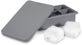 Viski Professional Ice Cube Tray with Lid, Gray, 9576TBV