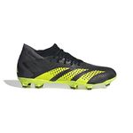 adidas Unisex Accuracy Injection.3 FG Soccer Cleat, Core Black/Team Solar Yellow/Grey Five, 12