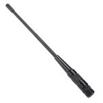 SG Store Black Walkie Talkie Antenna 144/430 MHz Dual-Band High Gain Handheld BNC Antenna Compatible with ICOM V8 V80 V80E V82 V85 F3S HT-66 VHF/UHF Radio 21cm