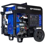 DuroMax XP15000EH Portable Generator, Blue and Black