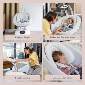 Graco Eluma Sway Baby Swing – Soothing Motion Seat for Infants