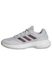 adidas Women's Gamecourt 2.0 Tennis Shoes Sneaker, Grey One/Aurora Met/Core White, 4 UK