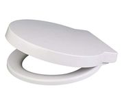 Euroshowers 87360 Round Soft Close Toilet Seat, White, 400 mm x 420 mm