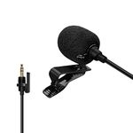 comica CVM-SM-O1 Omni-directional Lavalier Lapel Microphone with 3.5mm TRS Jack, Clip-on Condenser Mic for DSLR Camera, BoomX-D, Sennheiser, and Other Wireless Transmitter(3.94ft)