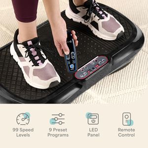 LifePro Vibration Plate – Whole Body Exercise Machine, Black