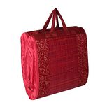 CRAFT OF INDIA Printed Asian Mat (Red, Cotton, Standard)