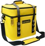 Lanedo Lunch Soft Cooler 20 Can, Soft Carrying Handle Insulated Bag Portable Ice Chest Box for Lunch, Beach, Drink, Beverage, Travel, Camping, Picnic, Car, Trips, Cooler Leak-Proof (Orange)