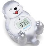 Baby Bath Thermometer, Newborn Bath and Room Temperature Thermometer Safety Floating Toy, Bathtub Thermometer for Infant