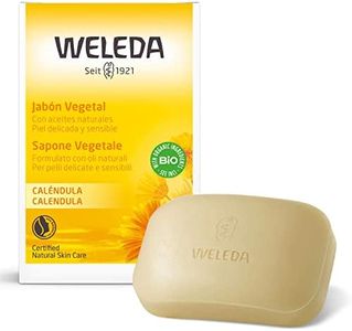 Weleda Sapone vegetale Calendula a base di oli naturali, coltivazioni bio, estratti di camomilla, dermatologicamente testato (1X100 g)