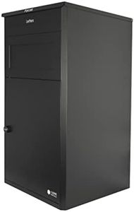 iLoveParcels Extra Large Standalone Parcel Box. Outdoor Garden Storage Lock Box With Code Lock. Waterproof Lockable Safe Delivery Box Made With Steel Metal In Black (53x53x98cm)
