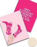 iHery Extra Large Unframed Pink Preppy Cowgirl Wall Art Prints Set of 2, Premium Quality 16x20in Canvas Dorm Posters,Trendy Coastal Wall Prints Decor Aesthetic,Roommate Gift for College Girls