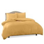 Duvet Cover King, Camel Yellow Gold