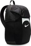 Nike DV0761-011 NK ACDMY TEAM BKPK 2.3 Sports backpack Unisex Adult BLACK/BLACK/WHITE Size 1SIZE