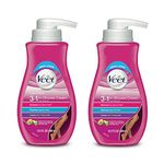 Veet In Shower Hair Removal Cream, Botanic Inspirations, Legs & Body, 400 ml (Pack of 2)