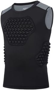 Roadbox Baseball Chest Protector Youth, Padded Compression Shirt Heart Guard Sternum Rib Gear for Football Softball Lacrosse