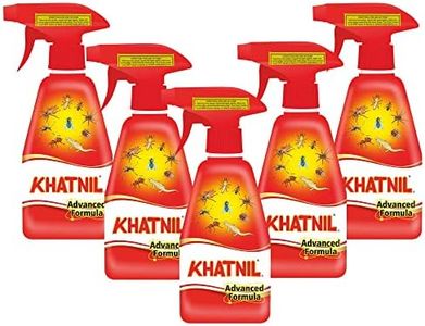 Khatnil Advanced Formula | 250 ML X 5 Bottles | Pack of 5 | Non Aerosol Spray for Crawling & Fly Bugs | Household Bugs Deterrent Spray | Indoor Outdoor Bug Control Spray | Fresh Fragrance