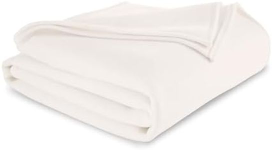 Vellux 1B05292 The Original Vellux Blanket- Soft, Warm, Insulated, Pet-Friendly, Home Bed & Sofa- Ivory, Full/Queen 90 x 90